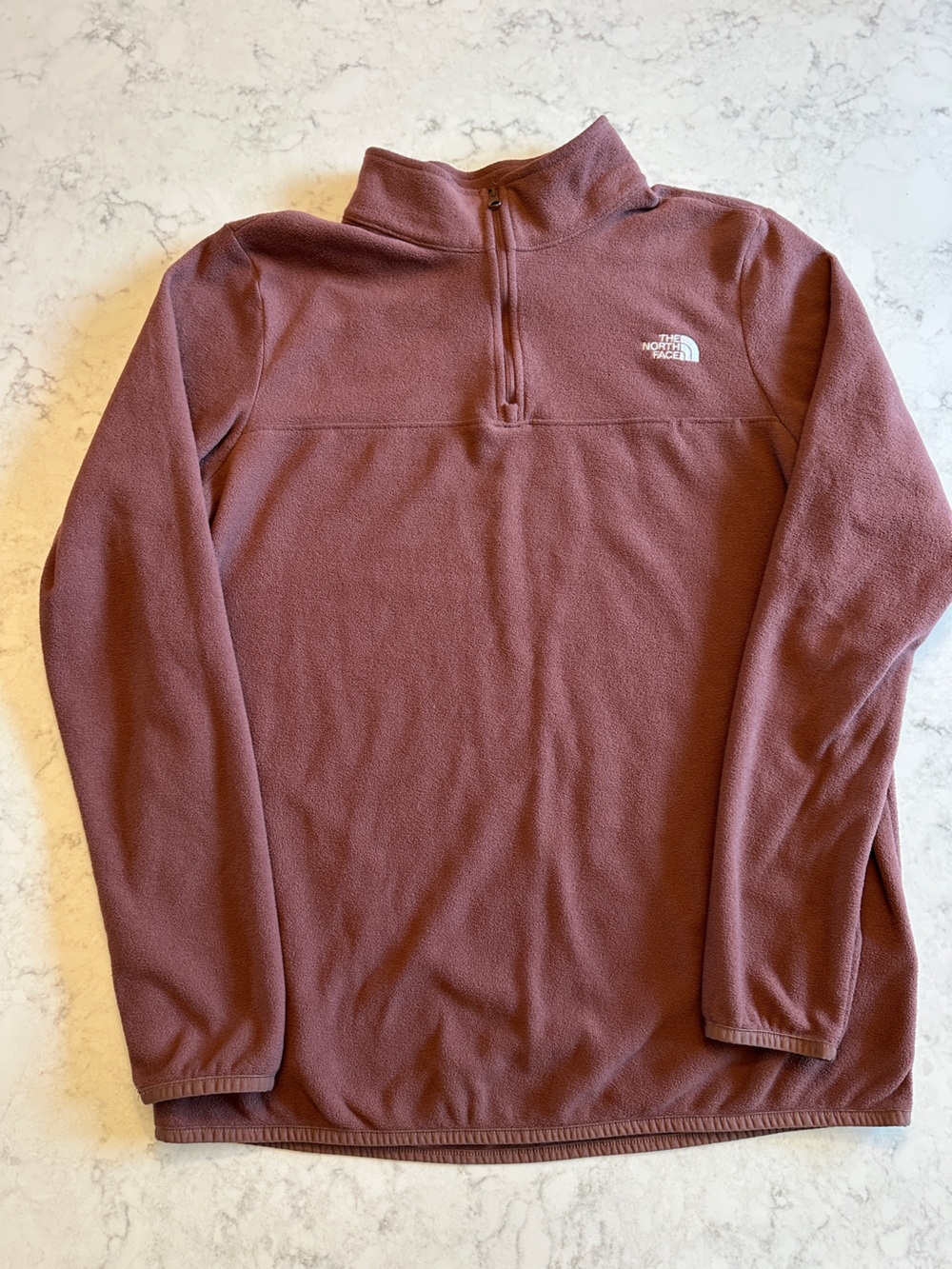 The North Face Women’s Quarter-Zip Fleece - Burgundy